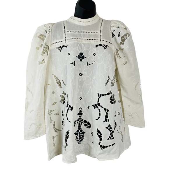 Free People Laurel Cutwork Tunic Ivory-Size Small RRP £228
New without Tags - Picture 3 of 8